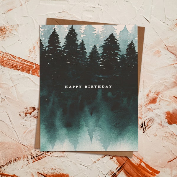 Nature Birthday Card - Etsy