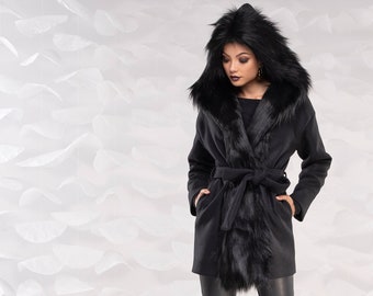 Giacca Pelliccia Sintetica Donna - Cappotto Invernale Corto In Pile, Morbido E Caldo - Foto 11