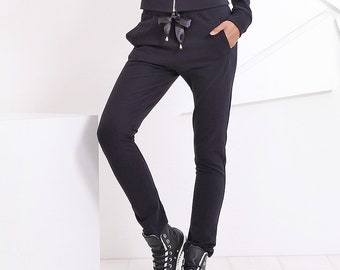 Womens Black Pants, Cotton Pants, Womens Trousers