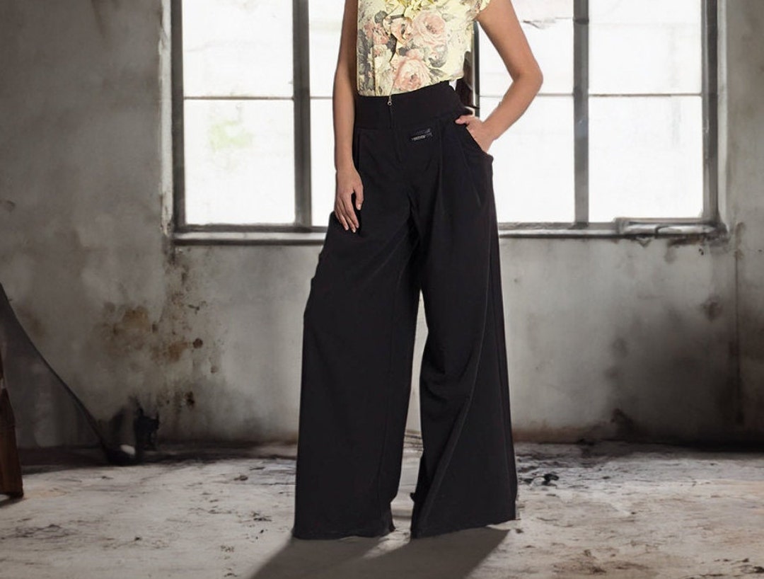 harapeco商店23AW 「Center Press Wide-Pants」 Center Press Wide-Pants(23ver.)-ブラック | harapeco