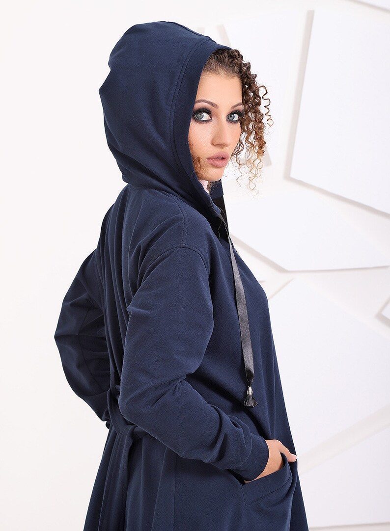 Oversized dark blue hoodie Clearance