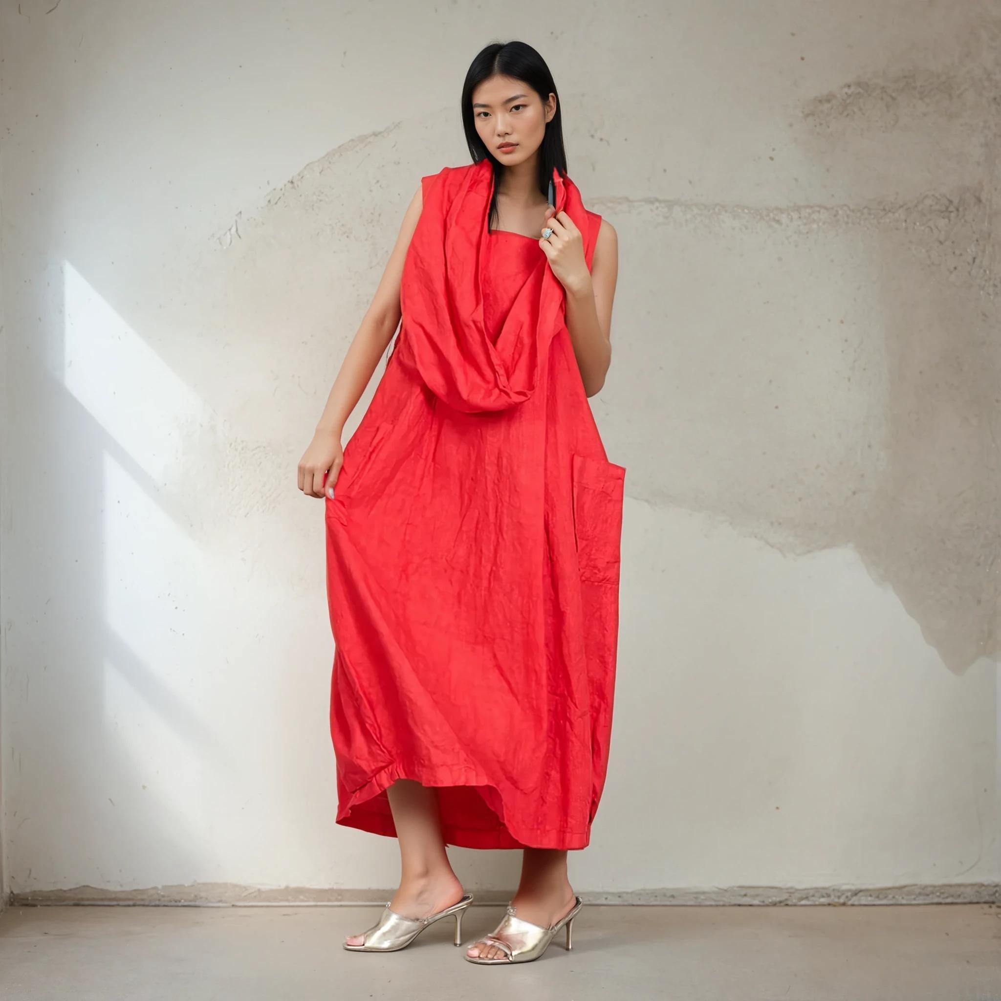 ★セール♪★DVF リネン混ミディドレス★ リネン混2wayリボンマキシワンピース通販｜レディース