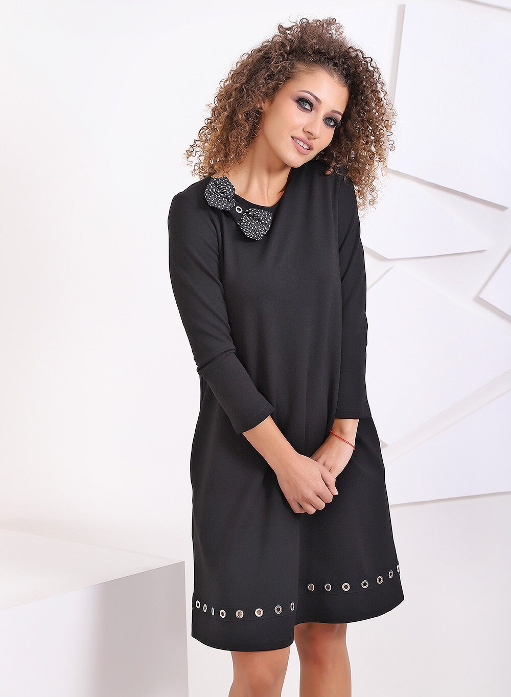 Black Loose Dress With Pockets / Formal Dress/ Plus Size - Etsy