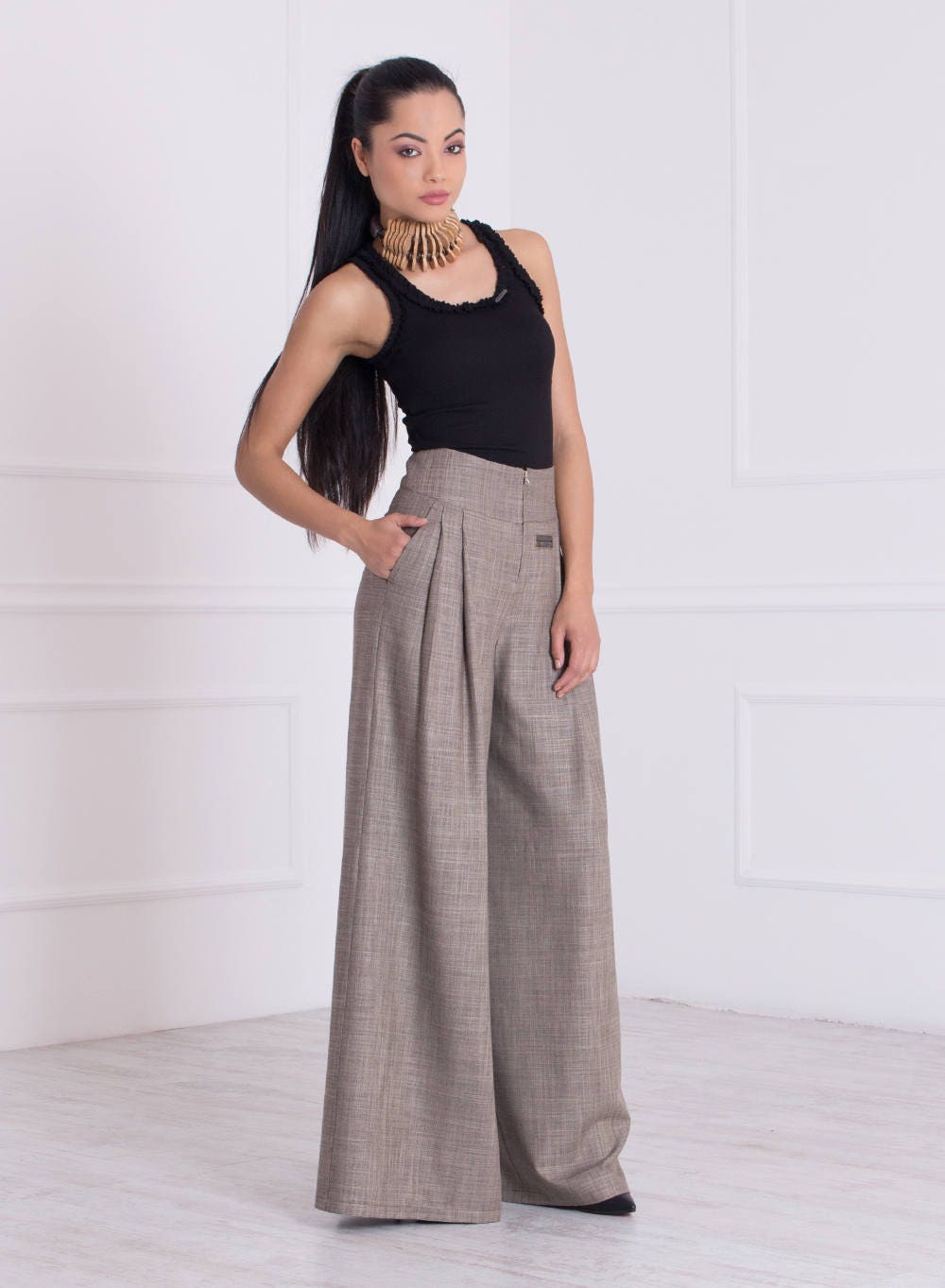 Palazzo Pants/ Elegant Pants/ High 