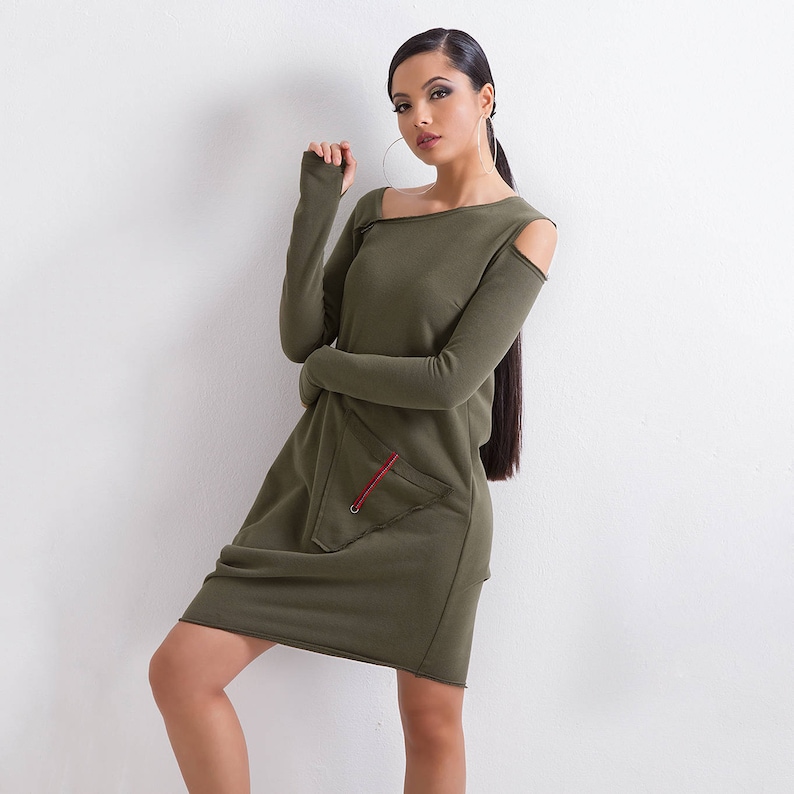 Knee Length Asymmetrical Dress