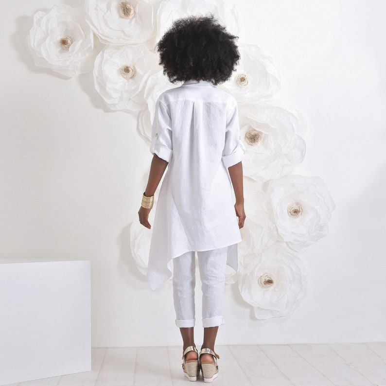 plus size white two piece set