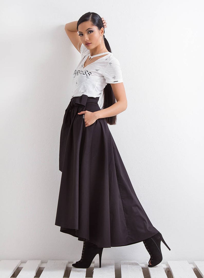 Asymmetrical Skirt/ Extravagant Skirt/ Long Skirt/ Midi Skirt/ - Etsy