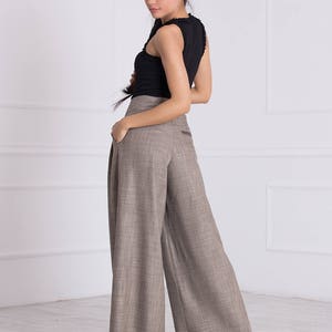 Wide Leg Pants, Palazzo Pants, High Waisted Pants, Maxi Skirt Pants, Plus Size Clothing, Pants For Women Trousers, Long Pants, Formal Pants image 5