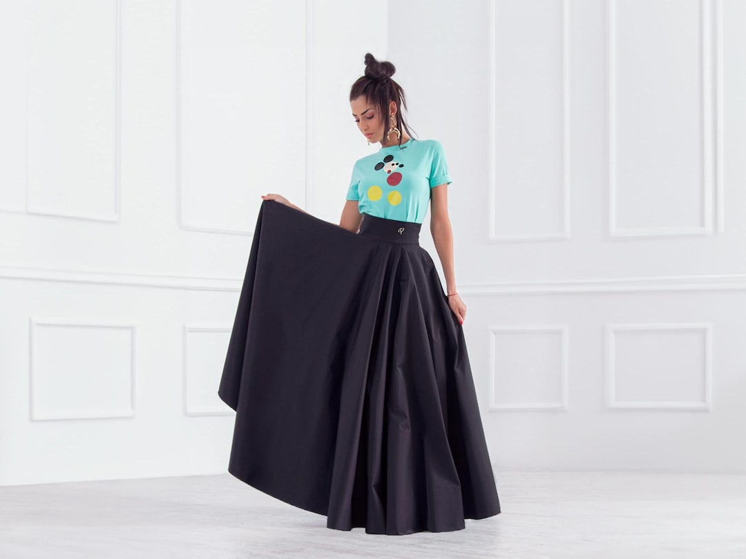 スカート Basic sweatshirt long skirt black il_1080xN.6474648087_fzgg.jpg