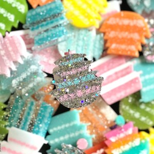 Large Vintage Pyrex Cinderella Earrings