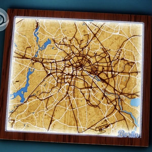 Berlin Multylayer map SVG, PDF, eps, ai dxf files for laser engraving files and cnc router files - digital download