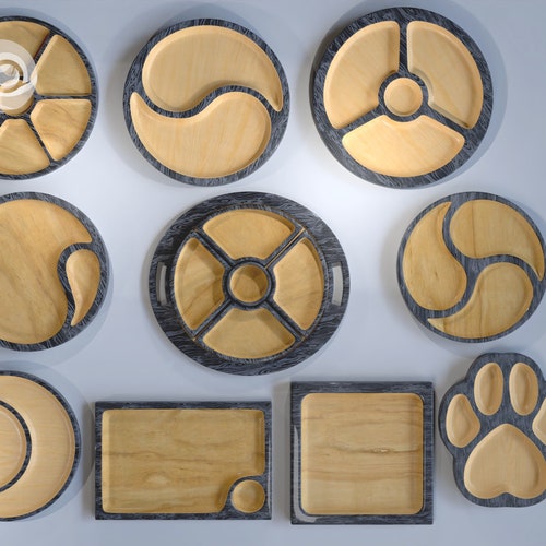 Set of Custom Rolling Tray Cnc Router Files STL 3d Print Etsy