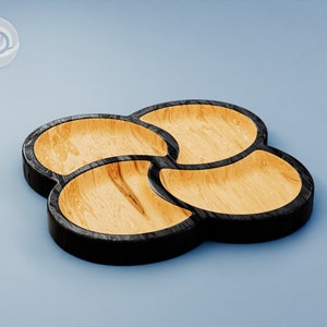 Flower baby plate, serving tray for cnc router - STL, DXF, SVG files