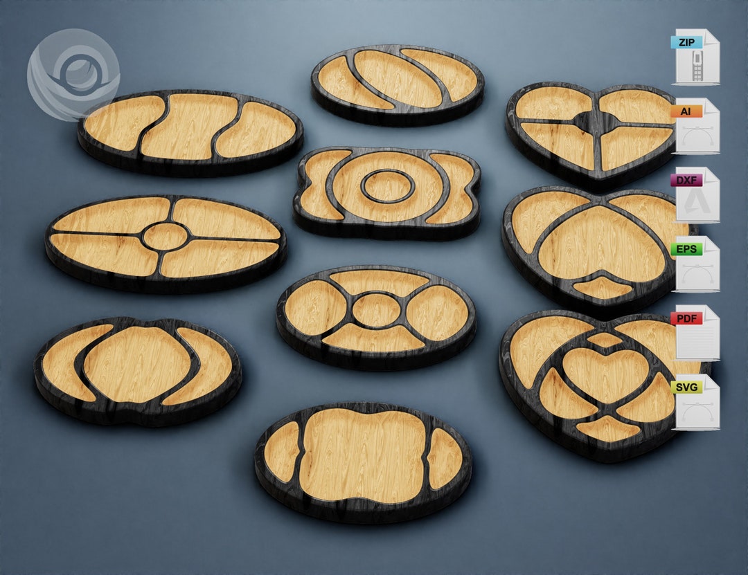 Set of Custom Rolling Tray Cnc Router Files, STL 3d Print Files, Router ...