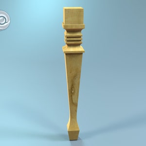DIY Wooden table legs for custom coffee tables, furniture legs (4 axes CNC routers only) - STL files