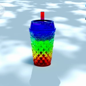 DIY Studded Tumbler Keychain STL File for 3D printing - digital download