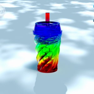 DIY Studded Tumbler Keychain STL File for 3D printing - digital download