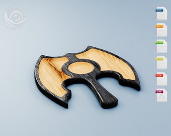 Axt Auffangschale / Catchall Tablett / Auffangschale für Axt / Axt als Tablett - 3D Print STL / DXF, SVG-Dateien