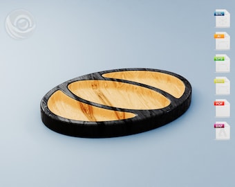 Combination plate files for cnc router, Instant download - STL, DXF, SVG files