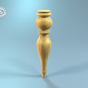 DIY Wooden table legs for custom coffee tables, furniture legs (4 axes CNC routers only) - STL files