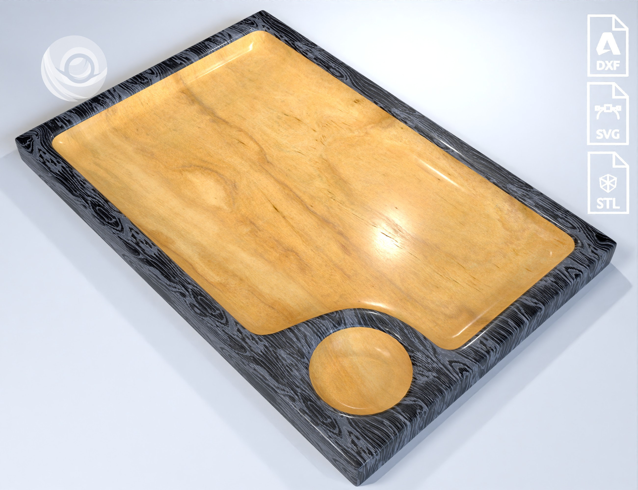 Set of Custom Rolling Tray Cnc Router Files, STL 3d Print Files, Router ...