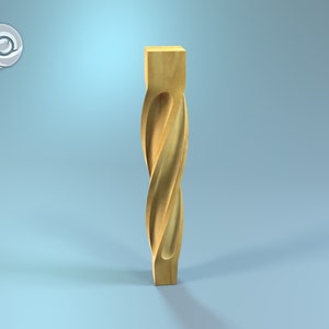 Pernas de mesa de madeira DIY para mesas de centro personalizadas, pernas de móveis (somente roteadores CNC de 4 eixos) - arquivos STL