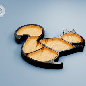 Plateau combiné écureuil, plaque bébé pour routeur cnc - fichiers STL, DXF, SVG