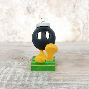 Super Mario Bros. Bob-omb Wooden Figurine image 1