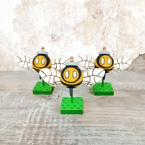 Super Mario Bros. Bee Bob-omb Wooden Figurine image 5