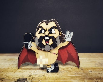 Drac Black (Jack Black/Dracula) Nude Censored Variant - Wooden Figurine