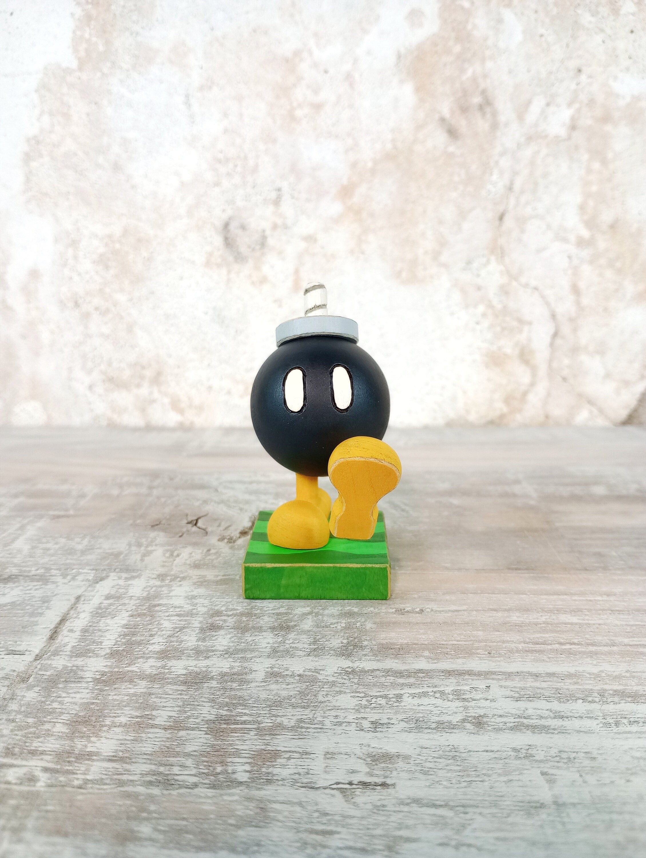 Super Mario Bros. Bobomb Wooden Figurine Etsy
