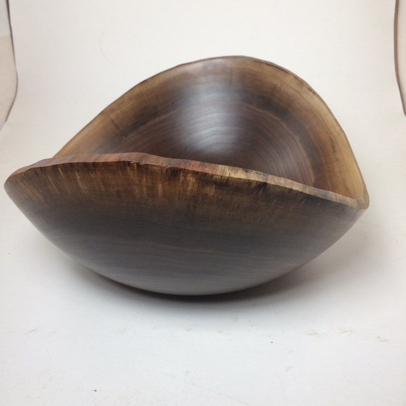 20 13.25x11.25x5.75 Natural Edge Walnut Bowl