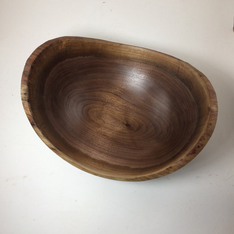 20 13.25x11.25x5.75 Natural Edge Walnut Bowl