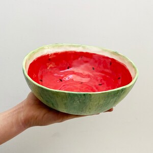 Watermelon, watermelon bowl, salad bowl, fruit bowl, fun serving bowl, summer fruit, fruit art, watermelon art, tropical bowl, fun bowl