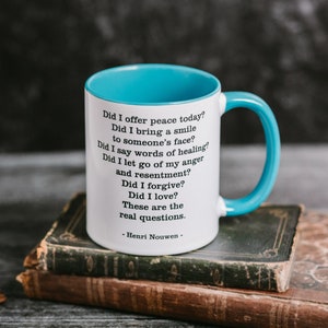 Henri Nouwen Tasse - Christliche Kaffeetasse - Inspirierendes Zitat