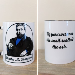Charles Spurgeon Mug - By Perseverance Quote - Coffee Mug for Pastors, Theologians, Students