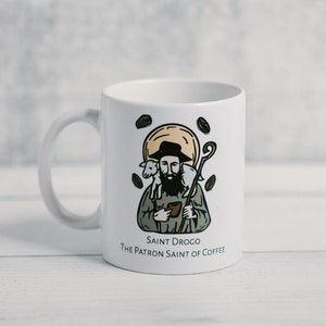 Saint Drogo - The Patron Saint of Coffee Mug (Large 15oz Size)