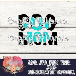 Dog mom svg, jpg and more files. Compatible with Silhouette, Cricut, Scan-n-Cut and more