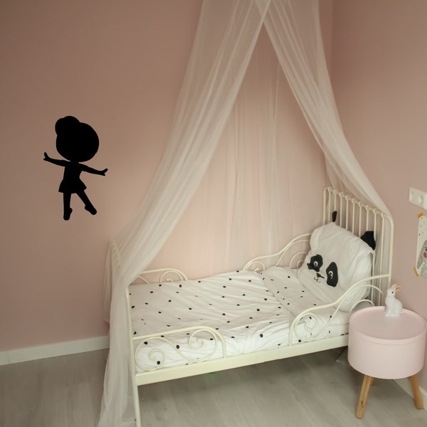 Baby ballerina decal sticker | ballet decal|  static cling decal by DecalTheory on Etsy