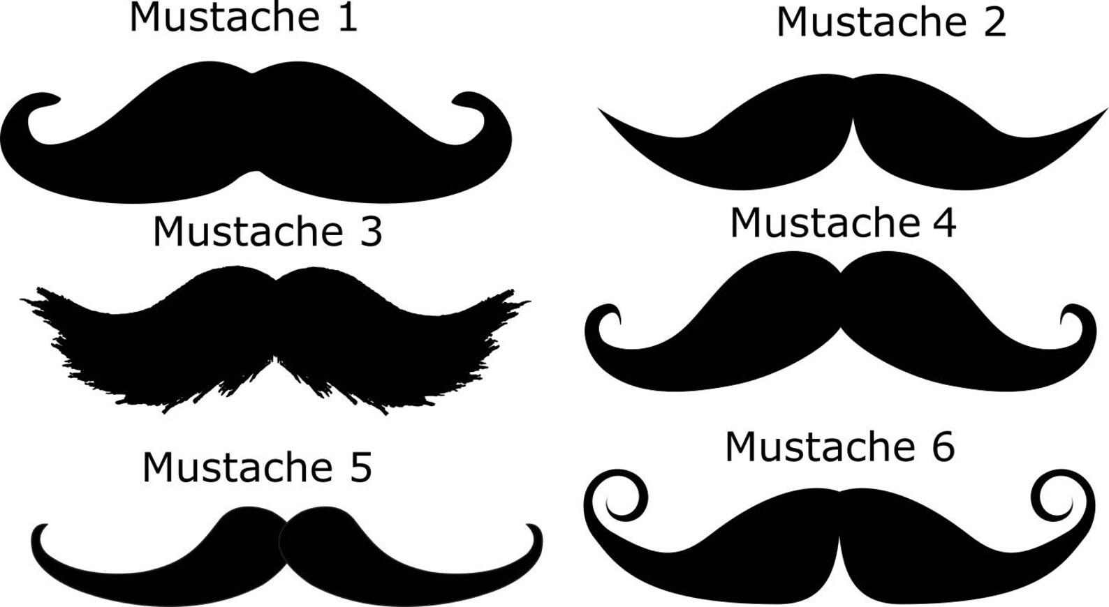 Mustache decal mustache sticker static cling decal by Etsy