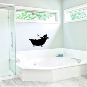 Bubble bath decal sticker | bath decal sticker by DecalTheory on Etsy
