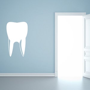giant tooth  decal sticker by DecalTheory on Etsy