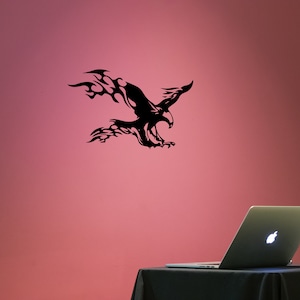 Eagle decal sticker | hawk decal sticker | bird decal sticker by DecalTheory on Etsy