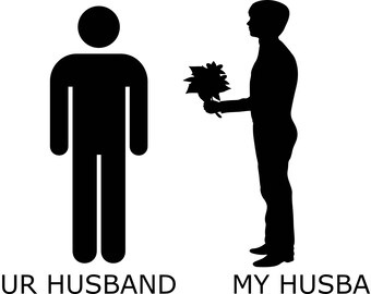 Your husband My husband decal sticker by DecalTheory on Etsy