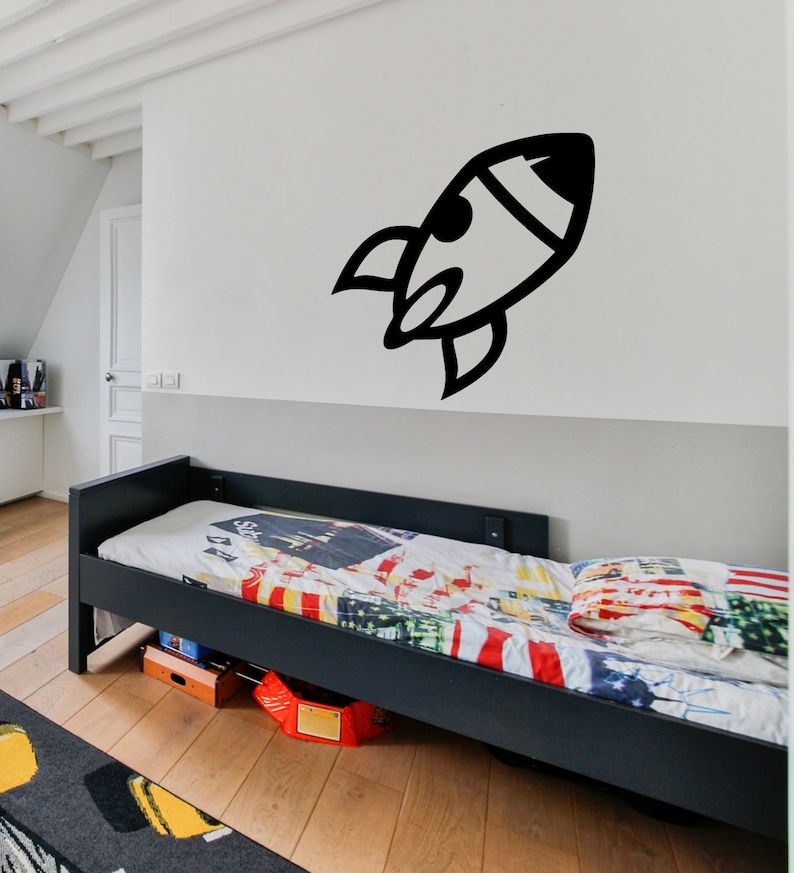 Rocket decal toy decal spaceship decal