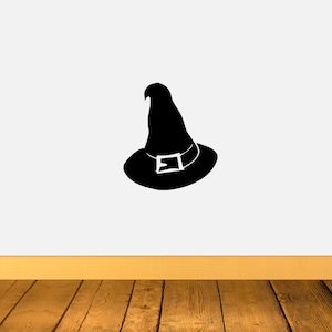 Witch hat halloween decal | halloween sticker by DecalTheory on Etsy