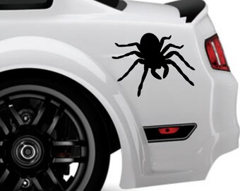 Creepy tarantula spider decal sticker by DecalTheory on Etsy