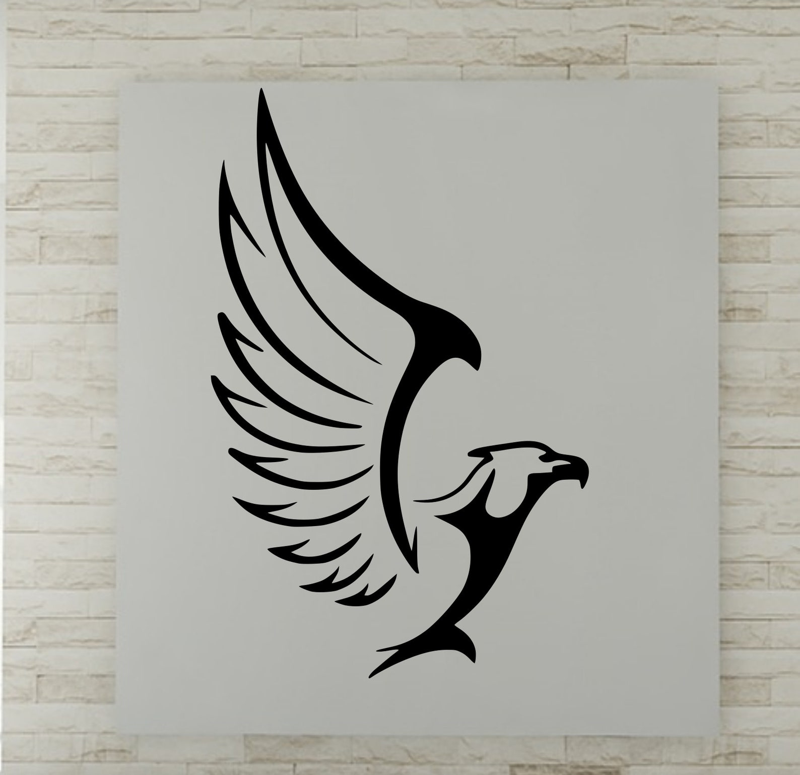 Falcon decal/sticker/bird decal/eagle decal/birds of prey Etsy
