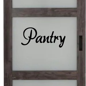 Pantry decal | pantry sticker by DecalTheory on Etsy