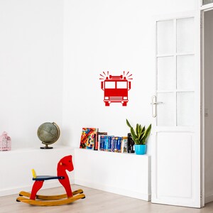Firetruck decal sticker | fire truck decal sticker by DecalTheory on Etsy